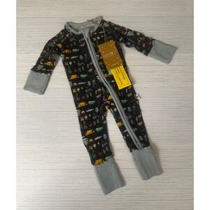 Wildwoven NB Camping Fishing Print Tencel Modal Two-Way Zip Sleeper NWT